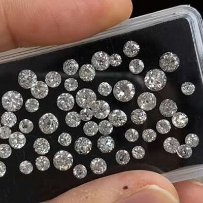  56pcs total 11.29cts Natural HIJ Color VS-SI-I clarity Genuine Vintage Old European Cut Diamond
