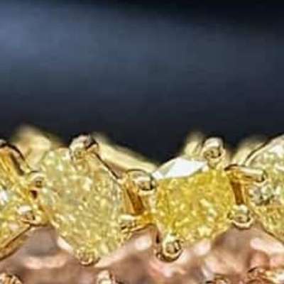 Mix shape fancy yellow natural diamond vs-si us4.5 size