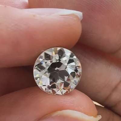 3.27ct Natural KL Color VS Clarity Old European Cut Diamomd