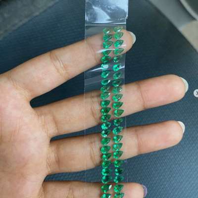  7.62cts Total Weight. 45pcs Natural Zambian Emerald Pear Shapes