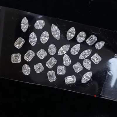 exquisite collection of 28pcs, totaling 2.37ct, of mix shape white diamonds,