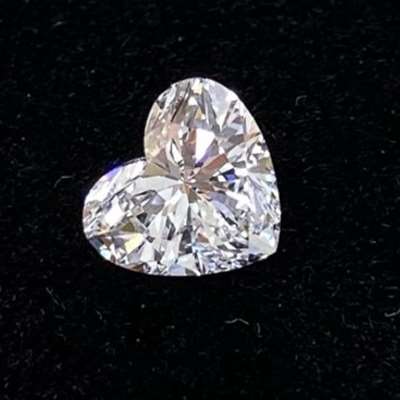  0.96cts GIA certified Natural D color, VS2 clarity Heart Shape Diamond!