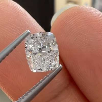 1.01ct GIA Certified Natural G Color VS1 Clarity Long Cushion Cut Diamond
