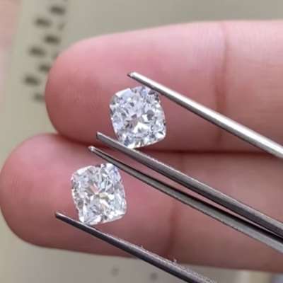 1.01ct and 1.02ct GIA certified  VS1 and VS2 clarity cushion shape diamonds
