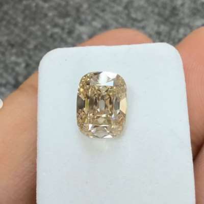 2.04cts natural yellowish brown VS2 long cushion shape diamond